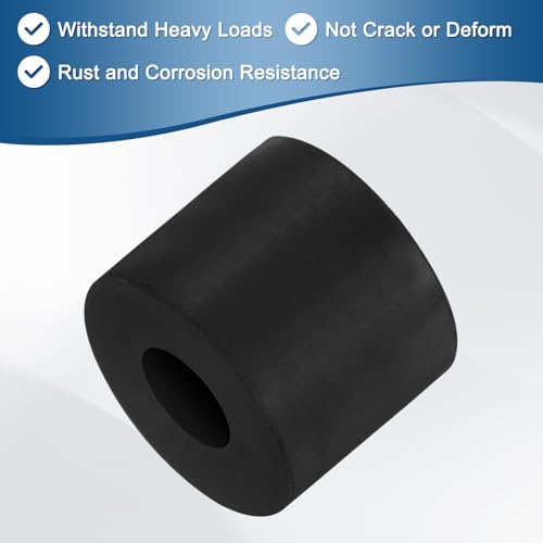 M METERXITY 20-Pack Rubber Spacer 0.39" ID 0.98" OD 0.79" Thick Neoprene Anti Vibration Pads Round Isolation Washers Bushings for Cars/Boats/Home/Machinery, Shock Noise Reduction Pads [Black] - size: 0.39" x 0.98" x 0.79"