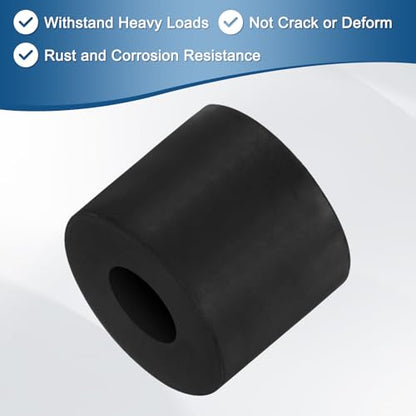 M METERXITY 20-Pack Rubber Spacer 0.39" ID 0.98" OD 0.79" Thick Neoprene Anti Vibration Pads Round Isolation Washers Bushings for Cars/Boats/Home/Machinery, Shock Noise Reduction Pads [Black] - size: 0.39" x 0.98" x 0.79"
