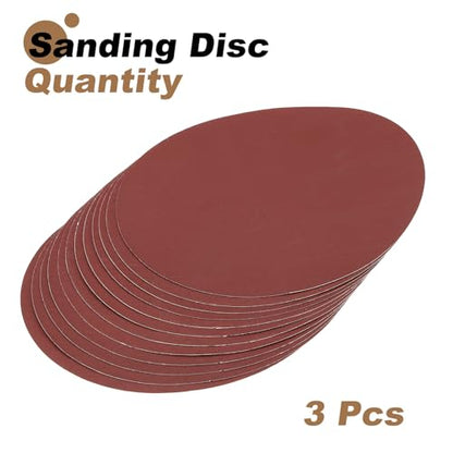 uxcell 12pcs 10-Inch PSA Sanding Discs, 1500 Grits Aluminum Oxide Self Adhesive Stick Back Sandpapers, No-Hole Round Wet/Dry Sander Papers, Sand Auto Car Paint, Wood, Metal - size: 1500 Grits