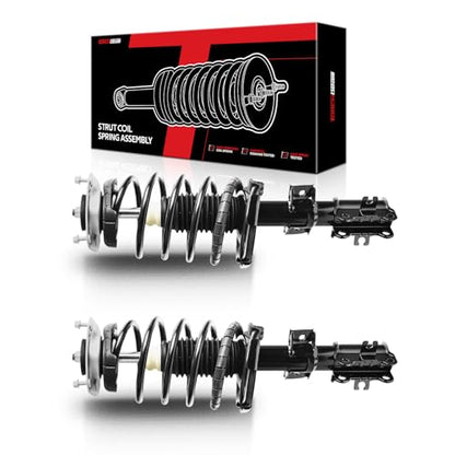 1331587 Torchbeam Shock Absorber Struts with Coil Springs Set of 2 Compatible with Volvo S80 1999 2000 2001 2002 2003 2004 2005 2006 Complete Struts Shocks Assembly - size: Volvo S80 1999 - 2006