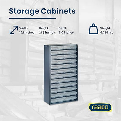 Raaco Steel Storage Cabinet, Tall 48-Drawer (C12-48) - size: Tall-48D