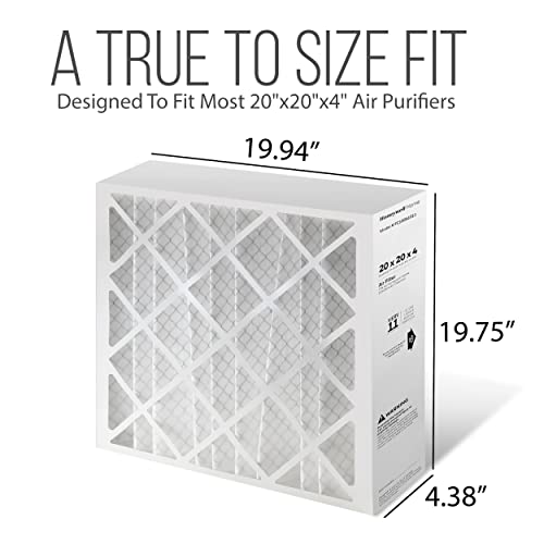20x20x4 Air Filter Replacement - FC100A1011 HVAC Furnace Filters with Merv 11 Filter Media, AC Filter with Homequip Disposal Bag (1 Pack) - size: 1 Pack