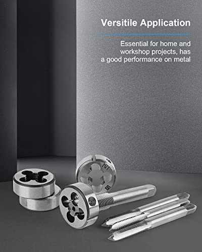 110 PCS Metric Tap and Die Set, M2-M18 Tap and Die Rethreading Kit