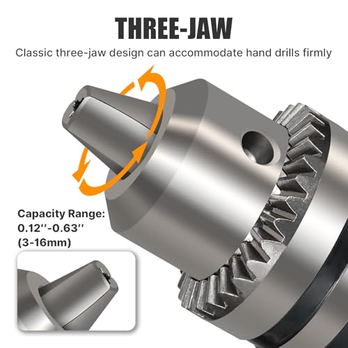 1/8''-5/8'' Magnetic Drill Chuck Adapter, Weldon Shank B16 Thread