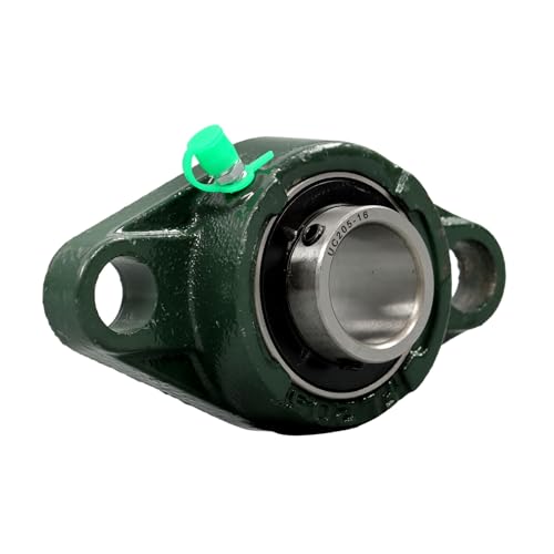 Self-Aligning Flange Mount Pillow Block Bearing - 1 Inch Bore, Bearing Steel, UCFL205-16 4 Pack