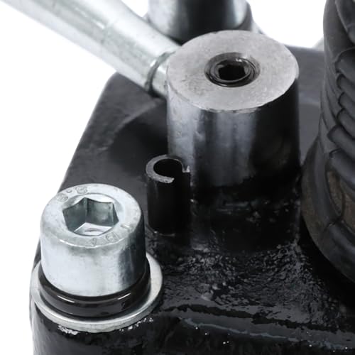 Hydraulic Piston Hand Pump with Changeover Valve for Double Acting Cylinder, Manual Double Acting Hydraulic Pump with 3-Quart Steel Vertical Tank, 2.7 CID, 3,600 PSI, 3/8" NPTF