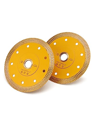 2 Pcs/Lot Super Thin Diamond Saw Blade Porcelain Cutting Blade for Cutting Granite Marbles Tiles (4.5-2pcs)…… - size: 4.5 inch-2