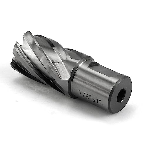 Annular Cutter JESTUOUS 7/8 Inch Cut Diameter 3/4 Weldon Shank 1 Cut Depth