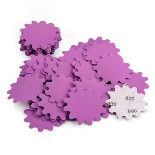 MAXMAN 2"Sanding Discs, 800 Grit Flex Edge Sandpaper, for Drill/Bowl Sander - style: 800 Grit
