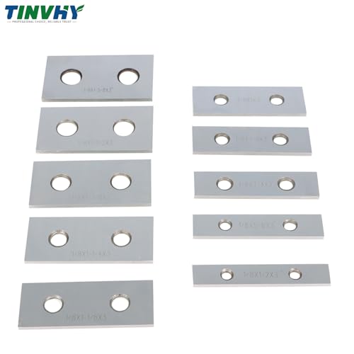 10-Pack 1/8In Thick 3In Long Steel Parallel Set .0002In Hardened Precision Machinist Tools