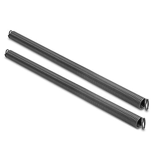 Pair of 160 lbs Heavy Duty Garage Door Extension Springs Stretch Spring,High Precision Electrophoresis Black Coated for Corrosion Resistance,MIN 18000 Cycles for 7ft Garage Door Springs Replacement - size: 160lb