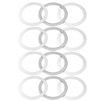 uxcell 4 Sets NTA4052 Thrust Needle Roller Bearings with Washers, ID 2-1/2" - size: NTA4052+2TWA, 2-1/2"x3-7/32"x1/8"