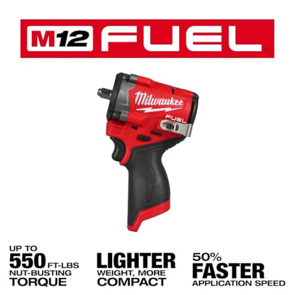 Milwaukee Electric - M12 FUELTRADE Stubby 3/8 Impact Wrench