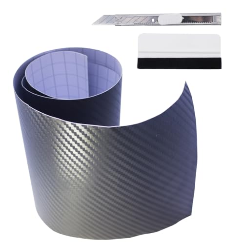 Vinyl Matte Black Carbon Fiber Sticker wrap Carbon Fiber Tape Car wrap Exterior Vinyl Sticker Sheet (Carbon Fiber, 1.45FT*5FT) - color: Carbon Fiber, size: 1.45FT*5FT