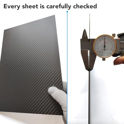 cncarbonfiber 1.5mm 200x300mm 100% Carbon Fiber Sheet Laminate Board Plate Panel 3K Twill Matte Finish - size: 200x300x1.5mm, style: Twill Matte Finish