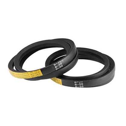 uxcell B56 V-Belts 56" Pitch Length, B-Section Rubber Drive Belt 2pcs - size: 56"