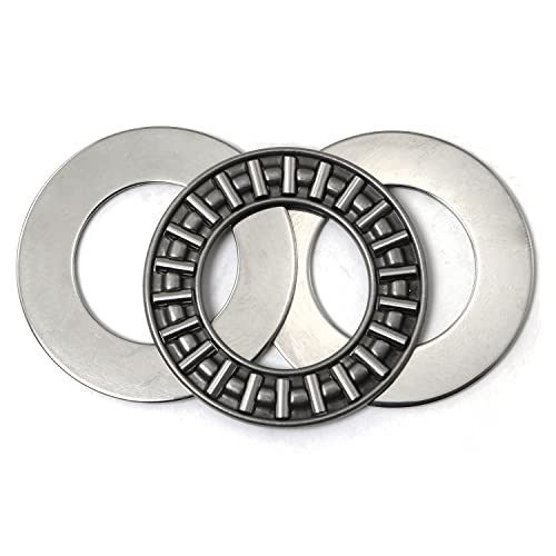 2 Sets AXK2035 Thrust Needle Roller Bearings with Washers 20mm Bore 35mm OD 2mm Width (2 x Bearings + 4 x Washers) - size: AXK2035