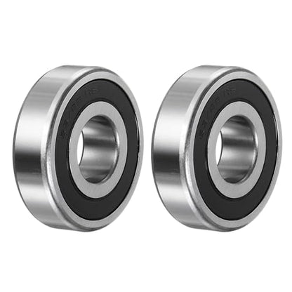 uxcell 63/22-2RS Deep Groove Ball Bearing, 2pcs 22mm x 56mm x 16mm Hign Carbon Chrome Steel Z1 Double Rubber Sealed Bearing - size: 22mm x 56mm x 16mm