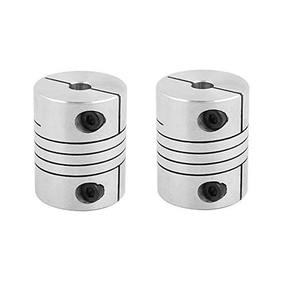10mm to 10mm Shaft Coupling 30mm Length 25mm Diameter Stepper Motor Coupler Aluminum Alloy Joint Connector for 3D Printer CNC Machine DIY Encoder 2pcs - size: L30xD25mm 10x10mm 2pcs