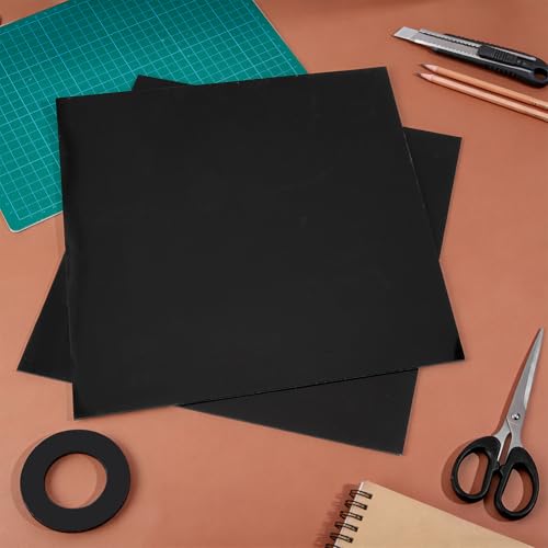 BENECREAT 2 Pcs 12x12 Inch Self-Adhesive Silicone Pad, 3mm Thick Black Silicone Sheet, Silicone Gasket Material for DIY Projects Sealing Cushioning Crafts and Home Use - color: Black, size: 1.18x1.18x0.12inch
