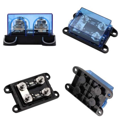2-Way AMG Mega Fuse Holder Kit, Includes 2 Pcs 100A and 2 Pcs 175A ANM Fuse for Cars - size: 100A175A
