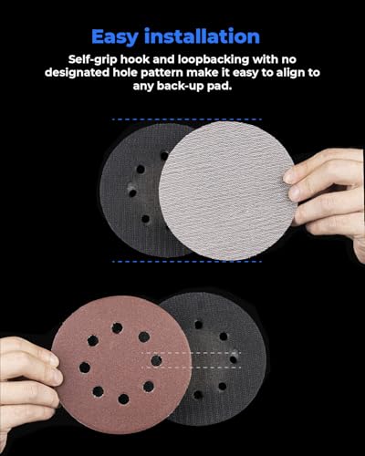 toolant Mesh Abrasive 6" Sanding Disc, 8 Hole, 80-400 Grit, 50Pcs - style: 6inch, 80-400 grit, 50pcs