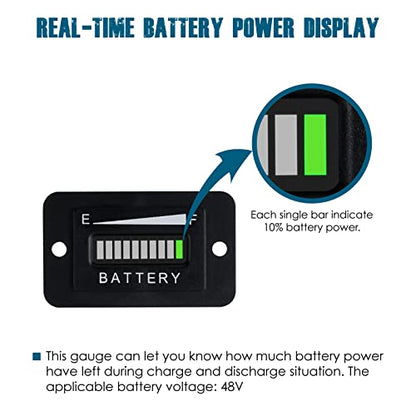 Runleader RL-BI003 LED Battery Level Meter - size: 48V