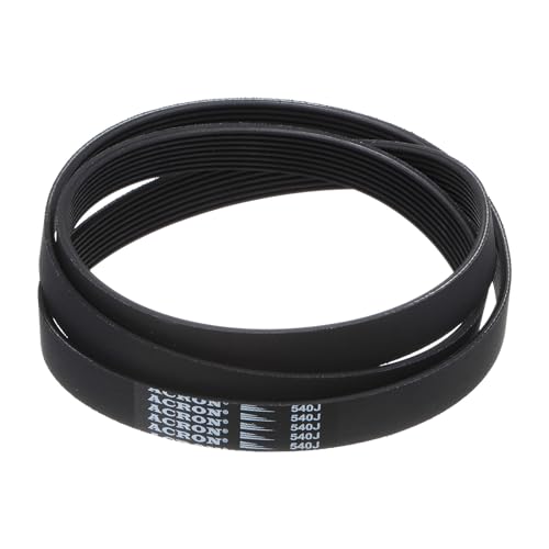 uxcell 540J8 PJ V-Ribbed Belt 8 Ribs 54" Length x 0.74" Width x 0.14" Thick, EPDM Poly V Belt, Industrial Transmission Serpentine Belt - size: 540J8