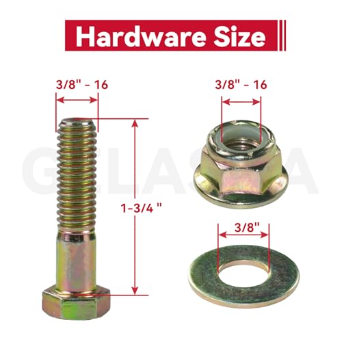 GELASKA 2Pack 753-08171 Idler Pulley 4.25 for Cub Cadet 50 inch RZT 50 Deck - color: A7 1x756-04129 Black