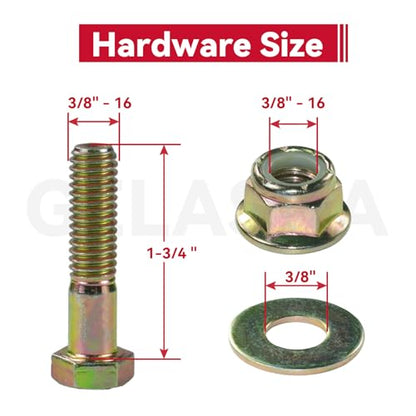 GELASKA 2Pack 753-08171 Idler Pulley 4.25 for Cub Cadet 50 inch RZT 50 Deck - color: A7 1x756-04129 Black