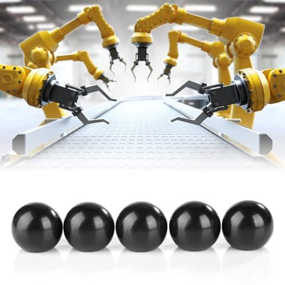 5 Pcs Ball Knobs - Bakelite Machine Handles with Brass Inserts for Lathe Milling Equipment, Universal Fit Tool Replacement Parts(M12*40mm) - size: M12*40mm