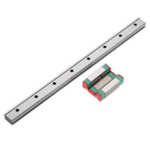 LML12B Linear Rail 12mm Mini Bearing Steel Rail Slide Rail+ Slide Block Variety Length (200mm)