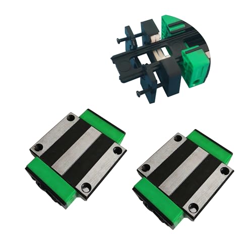 HGW15CA Linear Slider Bearing, 2pcs HGW15CA Flange Bearing Slider Block for CNC Linear Guide and Machines - size: HGW15