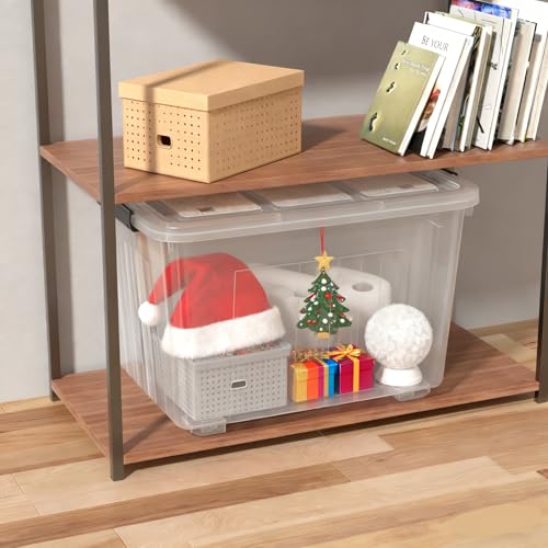 Zopnny 4-Pack 70 Qt Wheeled Storage Bins with Lids, Large Storage Container - size: 70 Quart