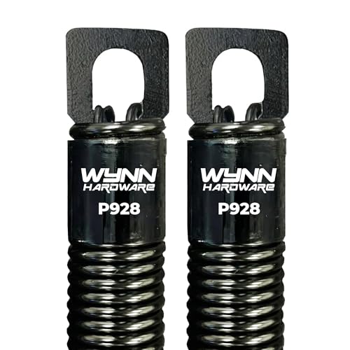 (P928) 28 in. Plug-End Extension Springs (0.148 in. No. 9 Wire) | Fix and Replace Garage Door Plug End Extension Springs Hardware Repair | Carbon Steel (1 Pair) - size: P928