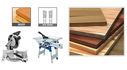 Timberline 300-400 Carbide Tipped Miter or Stationary 12 Inch D x 40T ATB, 0 Deg, 1 Inch Bore, Circular Saw Blade