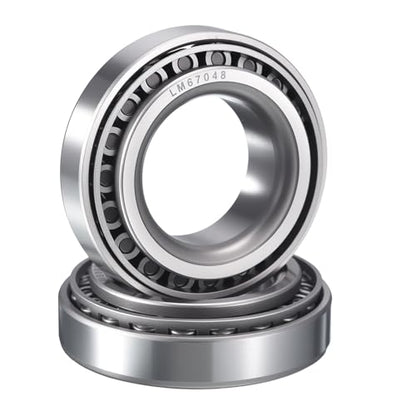 2 Pack LM67048/10 Tapered Roller Bearing Cone and Cup Set - size: LM67048/LM67010