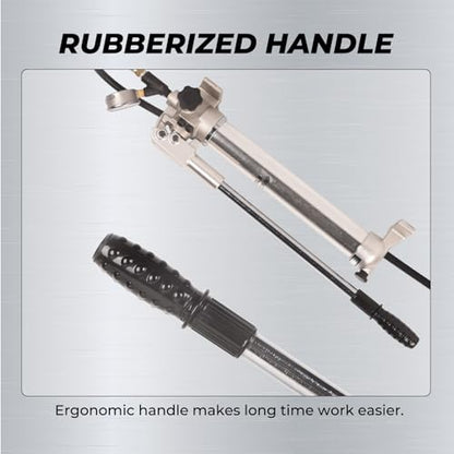 900cc Hydraulic Hand Pump 10000Psi Single Acting Manual Hydraulic Lifting Pump CP-700LB Hydraulic Lifting Pump with Pressure Guage - color: CP-700LB, Aluminum Alloy Hand Pump