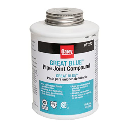Oatey 31263 Great Blue Pipe Joint Compound, 16 fl.Ounce