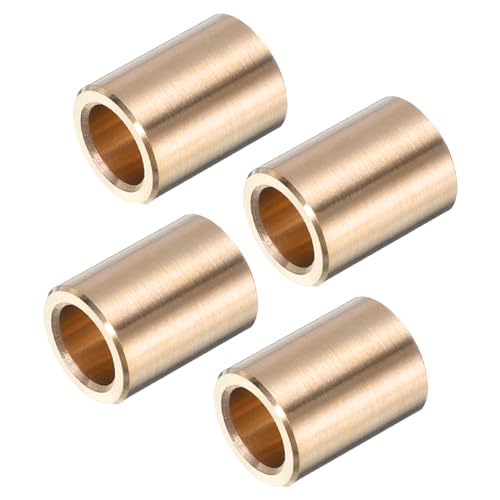 uxcell 4pcs Sleeve Bearings 1/4" Bore x 3/8" OD x 1/2" Length Self-Lubricating Brass Bushing - size: 1/4" Bore x 3/8"OD x 1/2 " Length