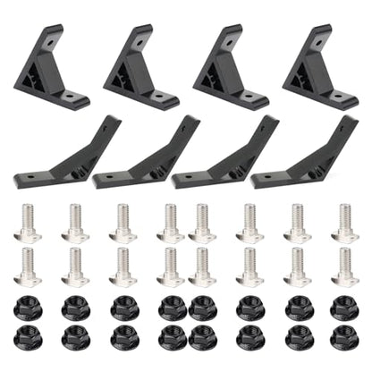 4Pcs 45 & 135 Degree 2020 Aluminum Extrusion Hardware Angle Bracket - style: 4Pcs 45deg and 4Pcs 135deg