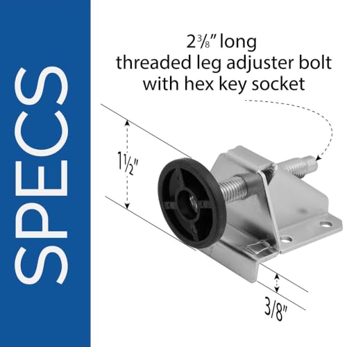 Fulton 1202 Heavy Duty Leg Levelers - Set of 4
