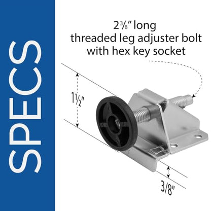 Fulton 1202 Heavy Duty Leg Levelers - Set of 4