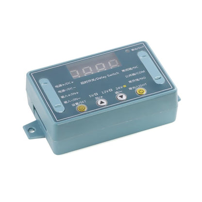 24V Digital Time Delay Relay Module, 32-Mode Programmable Timer Switch Board for Control Panels, Pumps and Automation Systems - color: 24V Button Shell