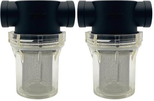 3/4" Female NPT in-Line Strainer with 40 mesh Stainless Steel Filter Screen (Pack of 2) - size: 3/4“ 40 Mesh (Pack of 2)