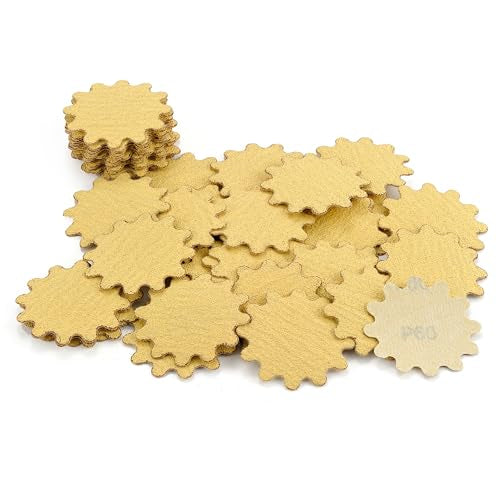 MAXMAN 2" Sanding Discs,60 Grit Alumina Orbital Sandpaper, Hook &Loop Pads - style: 60 Grit