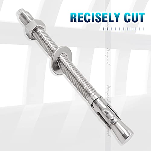 Concrete Anchors 3/8, Wedge Anchors for Concrete&Anchor Bolts - size: 3/8" x 5"