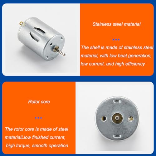 5000 RPM 6V High Torque Cylinder Magnetic Electric Mini DC Motor - size: 5000 rpm DC 6 V 1 pcs
