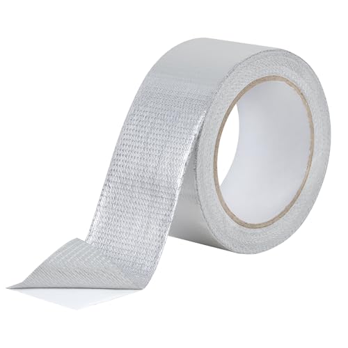 Aluminum Foil Duct Tape, High-Temp Seal for HVAC - 2" x 22Yds - size: 2 Inch X 66 Feet