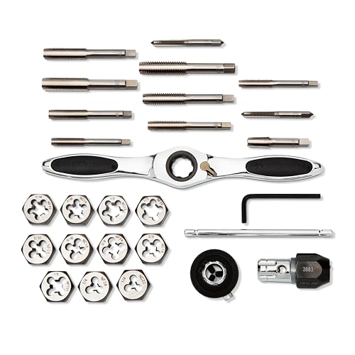 GEARWRENCH 27 Piece SAE Ratcheting Tap & Die Set | 82813 - style: 27 Piece SAE